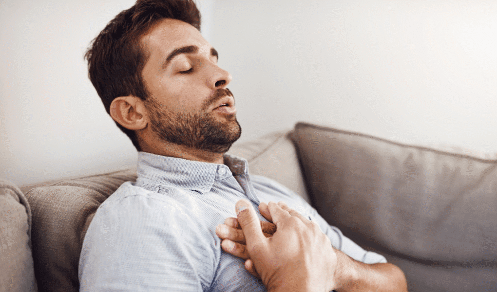 a man having cardiac arrest