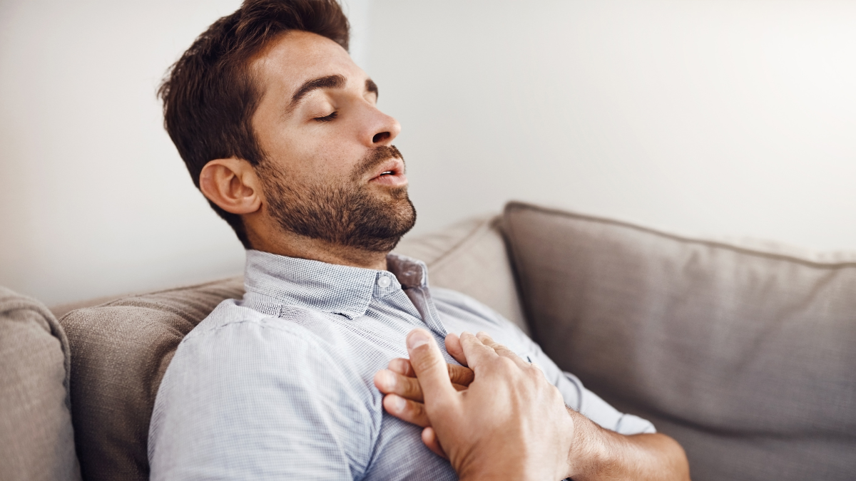 a man having cardiac arrest