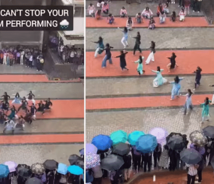 Trending News: Karnataka students perform Bharatnatyam to Hanuman Chalisa in heavy rain. Viral video wins hearts across India news today.