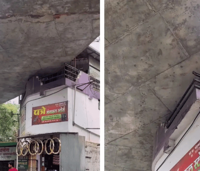 Nagpur resident’s home balcony disrupted as Rs 998 crore flyover | Nagpur News