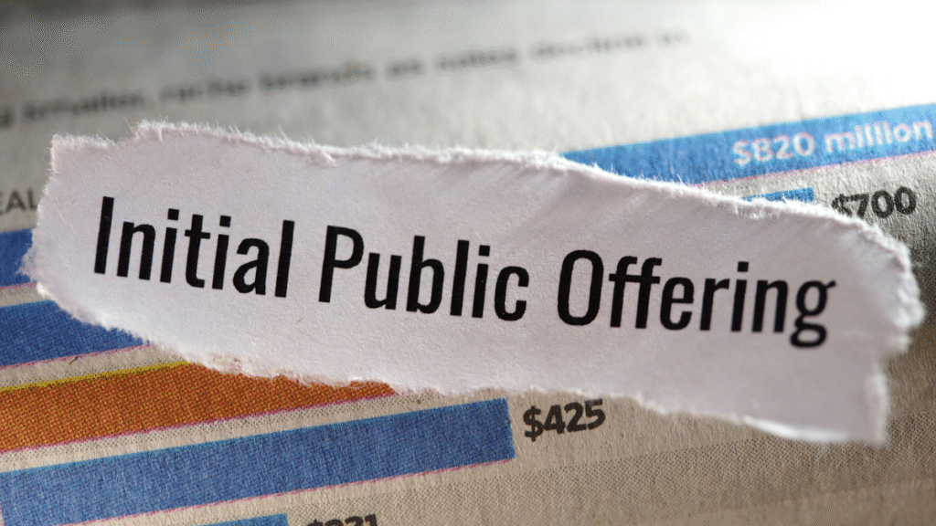Latest IPO News | Initial Public Offering in 2025 Latest IPO news 2025 highlighting Initial Public Offering concept with stock market growth and investment charts