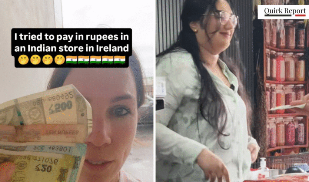 Woman in Ireland tries paying with Indian rupees in grocery store – trending news viral video