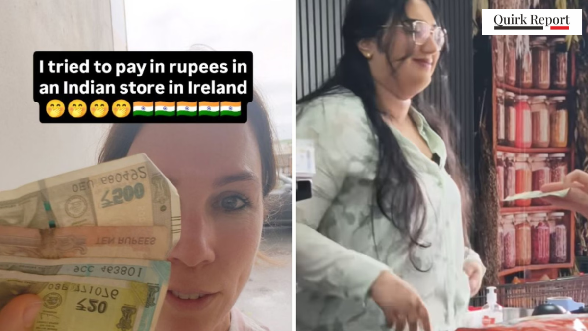 Woman in Ireland tries paying with Indian rupees in grocery store – trending news viral video