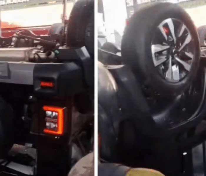 Delhi News: Mahindra Thar Falls from East Delhi Showroom During Ritual