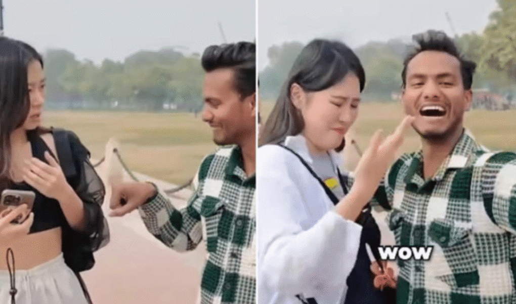 Trending News: Delhi Man Hugging Korean Tourists at India Gate Sparks Worldwide Debate