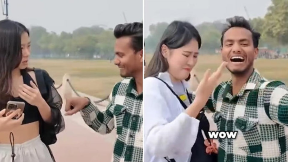 Trending News: Delhi Man Hugging Korean Tourists at India Gate Sparks Worldwide Debate