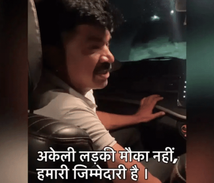 A viral video shows a man ensuring a woman’s safety on a deserted road, spreading a strong message of social responsibility.