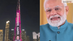 trending news - prime minister narendra modi's birthday wish at dubai burj khalifa