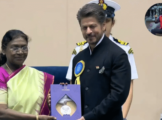 Shah Rukh Khan receives his first National Award for 'Jawan' at 71st National Film Awards 2025, with Anupam Kher praising his performance.