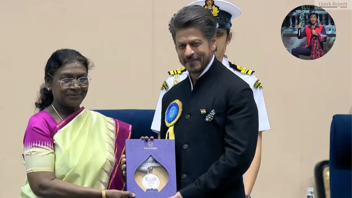 Shah Rukh Khan receives his first National Award for 'Jawan' at 71st National Film Awards 2025, with Anupam Kher praising his performance.