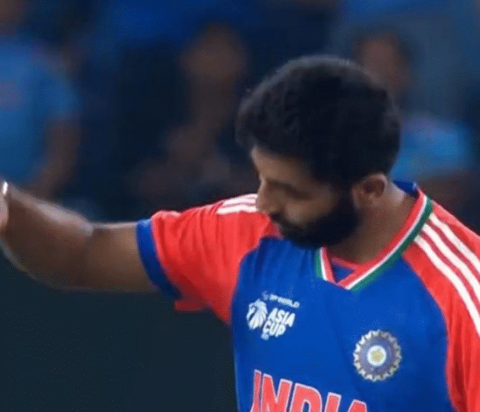IND vs PAK final in Dubai sees Jasprit Bumrah bowl Haris Rauf and celebrate with a dramatic plane send-off that quickly went viral.