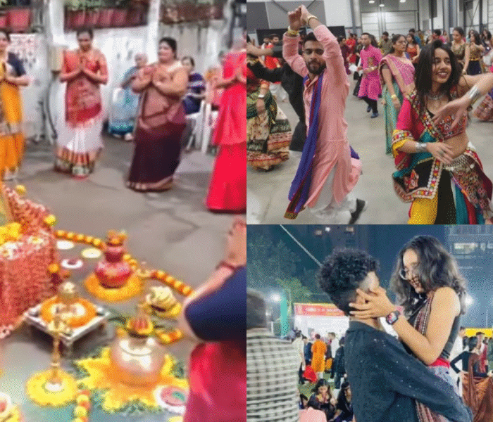 Viral Video Highlights Contrast Between Traditional and Modern Garba