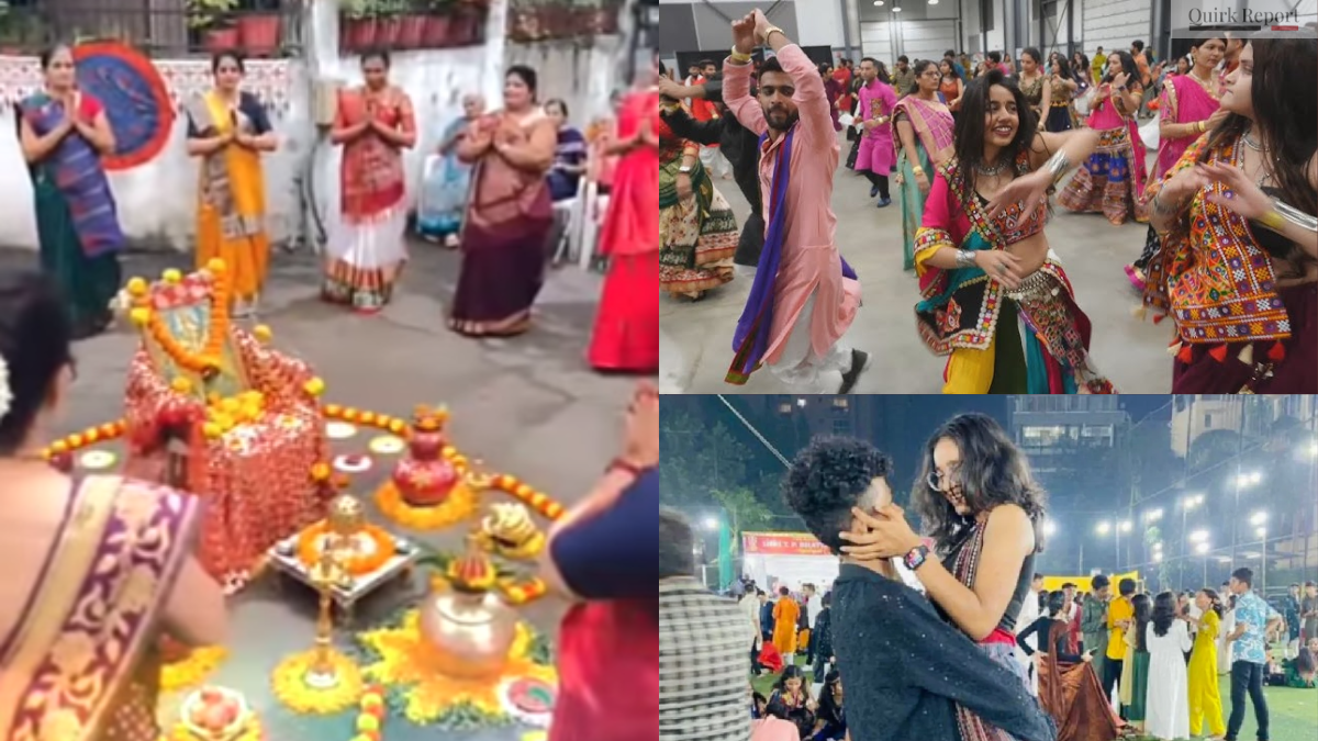 Viral Video Highlights Contrast Between Traditional and Modern Garba