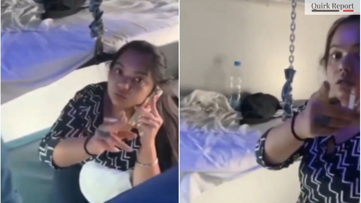 trending news - A video recently went viral showing a woman smoking inside the air-conditioned (AC) coach of the Visakhapatnam–Gandhidham Superfast Express