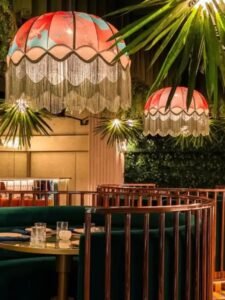 Interiors of Mouni Roy’s Badmaash restaurant in Mumbai