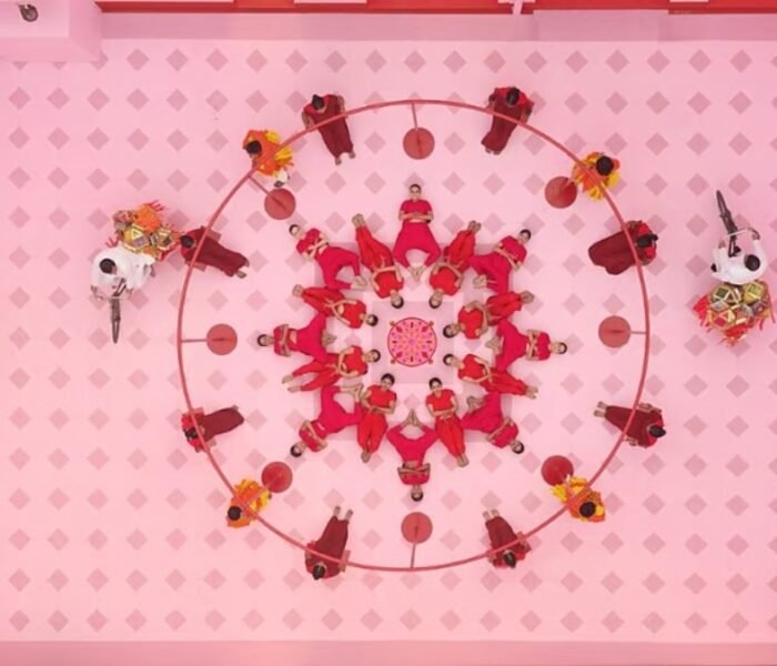 Viral video of Diwali Rangoli dance captured on iPhone 17 Pro Max