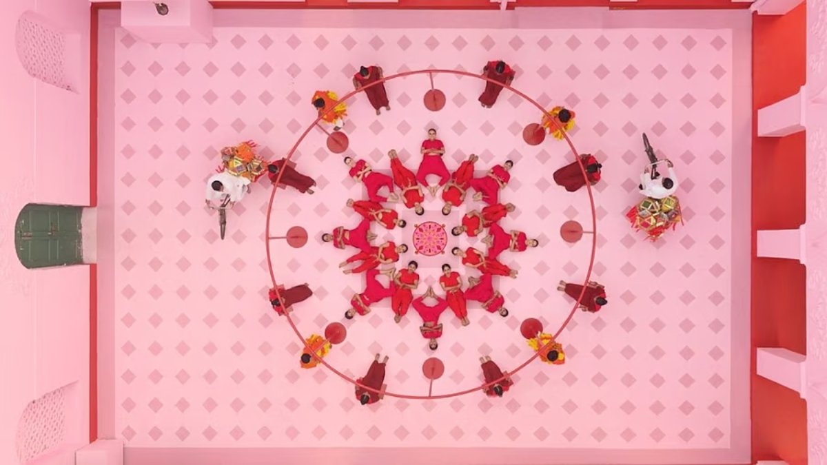 Viral video of Diwali Rangoli dance captured on iPhone 17 Pro Max