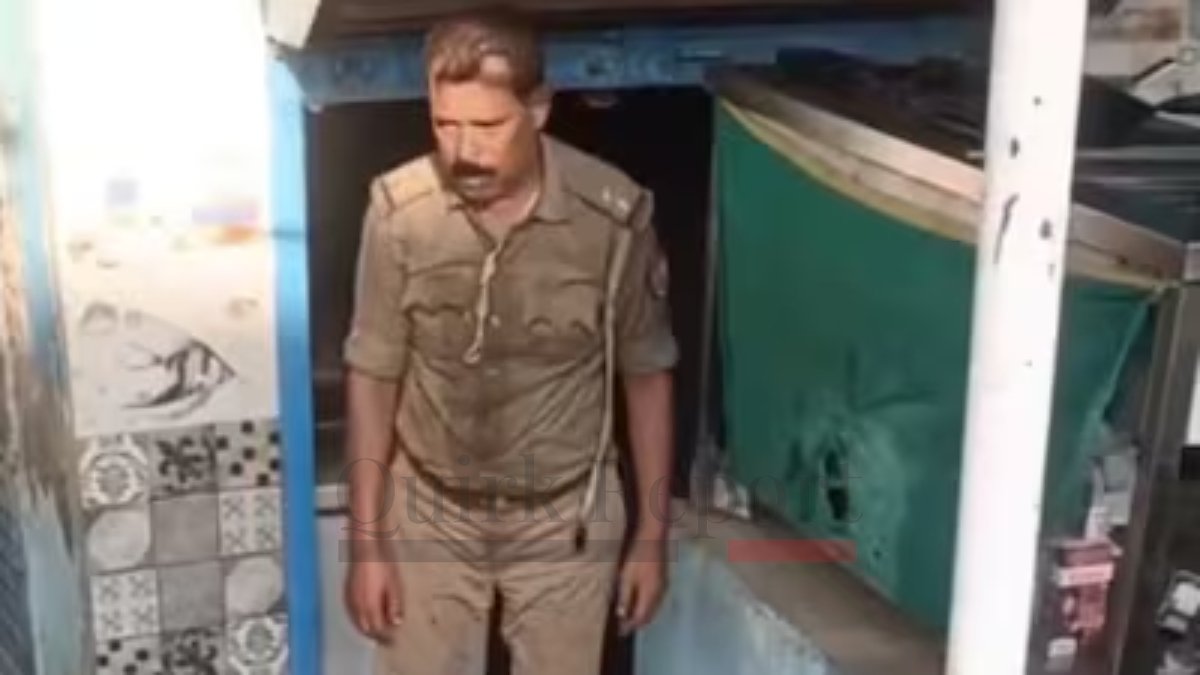 Viral video of Kanpur police sub-inspector drunk on duty, abusing onlookers in Uttar Pradesh