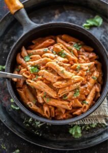 Spicy paneer masala pasta cooked in one pot, easy and flavorful Indian pasta recipe