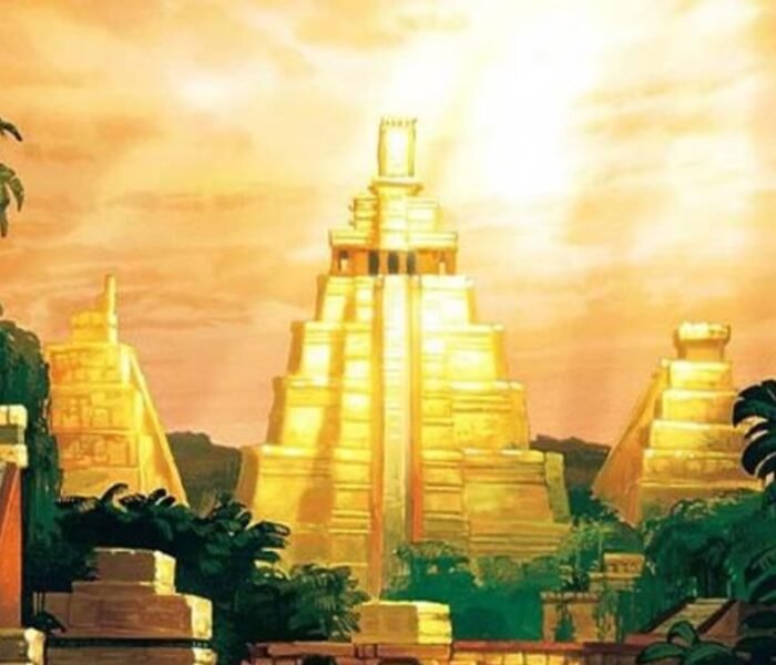 Dubai skyline glowing in golden sunset light, City of Gold