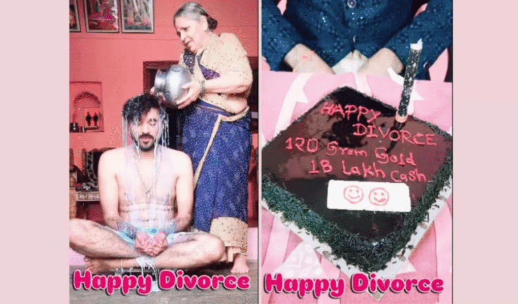 Joyful Divorce Celebration!”: Man Enjoys Single Life, Mom Performs Milk ‘Shudhi’ Ritual – Viral Video