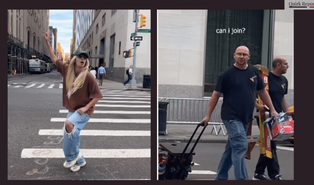 Viral video of a women dancing in new york on bhojpuri song