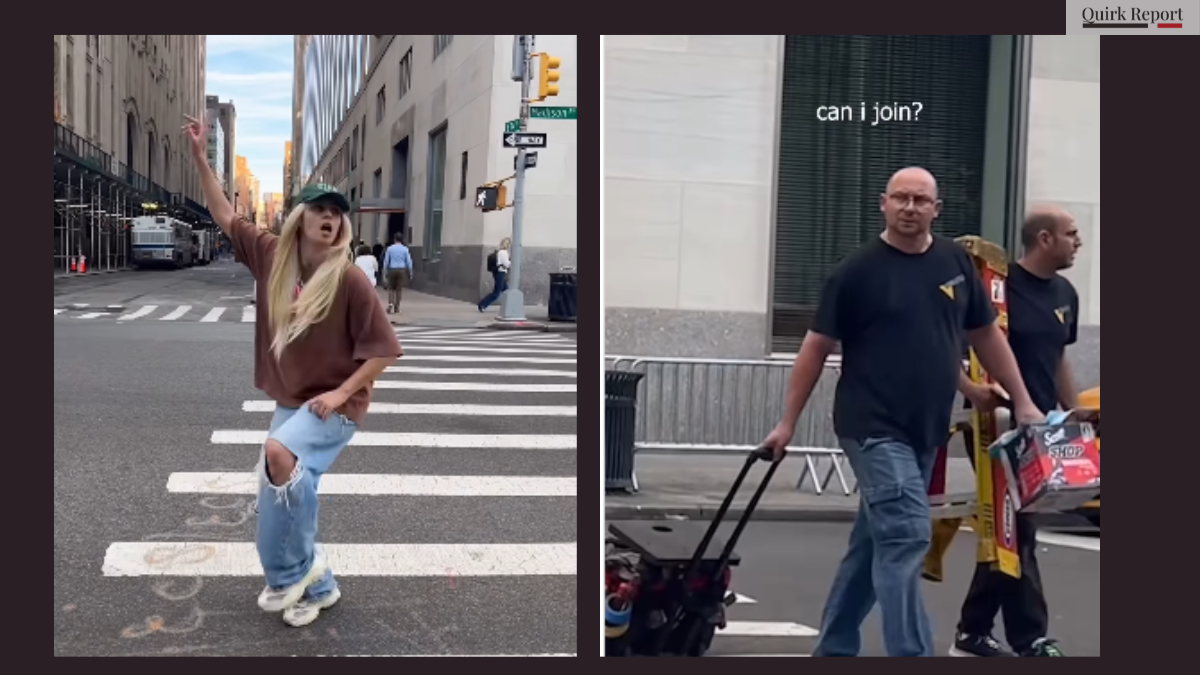 Viral video of a women dancing in new york on bhojpuri song