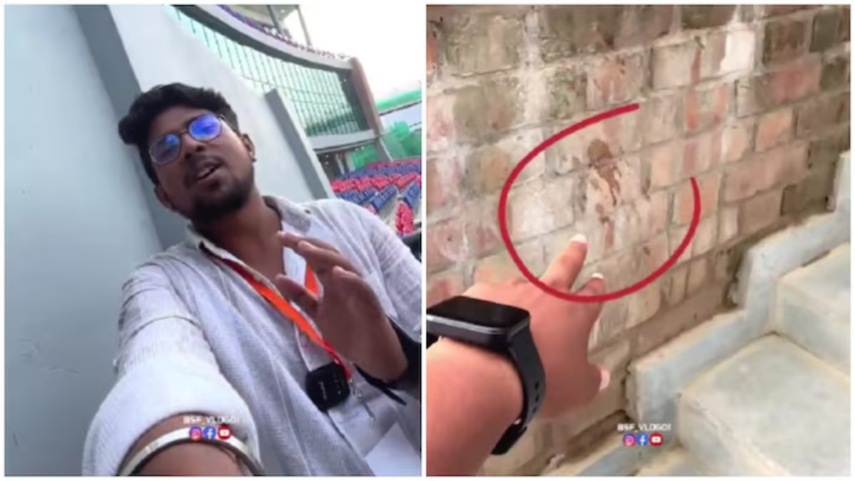 Gutka Stains at Rajgir Stadium”