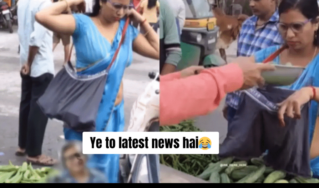 A Trending video shows a woman using men’s underwear to make a DIY tote bag for vegetables. Indians love this creative Indian jugaad idea!