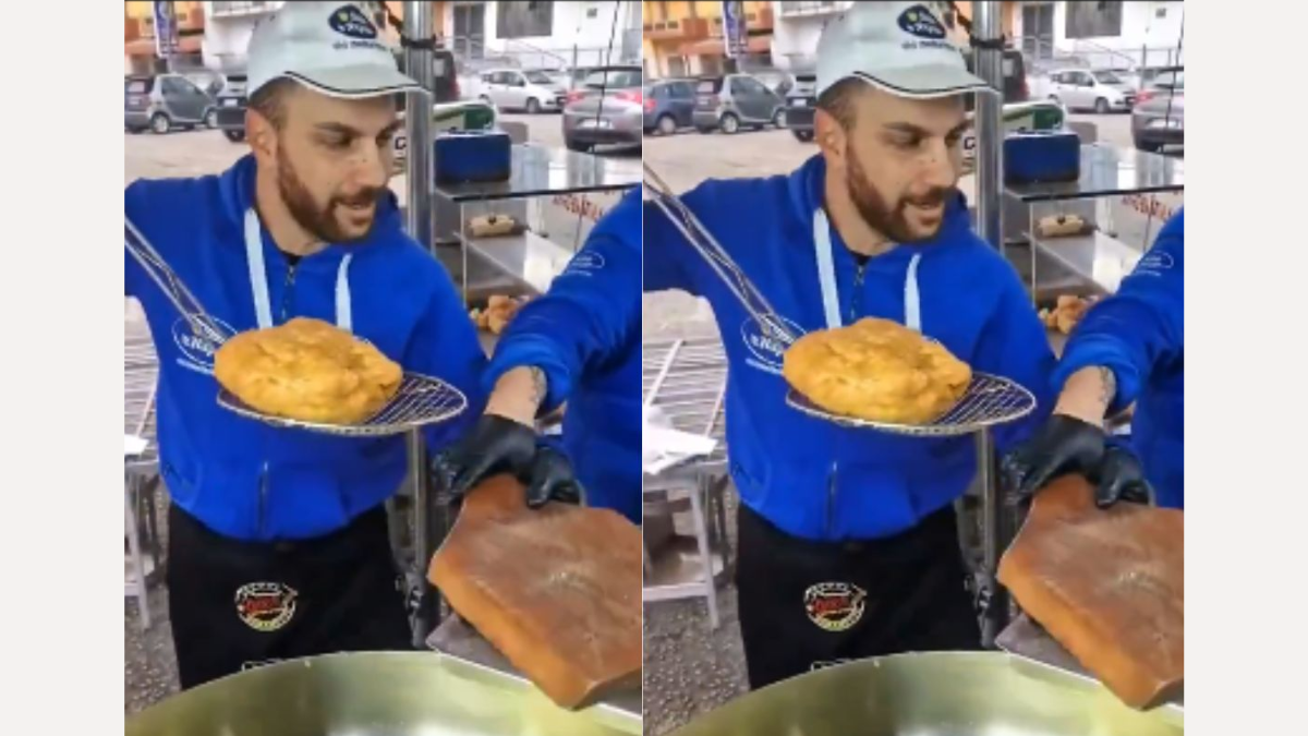 Italy’s viral fried pizza that looks like bhatura is taking social media by storm. Know why this trending street food has everyone talking online.