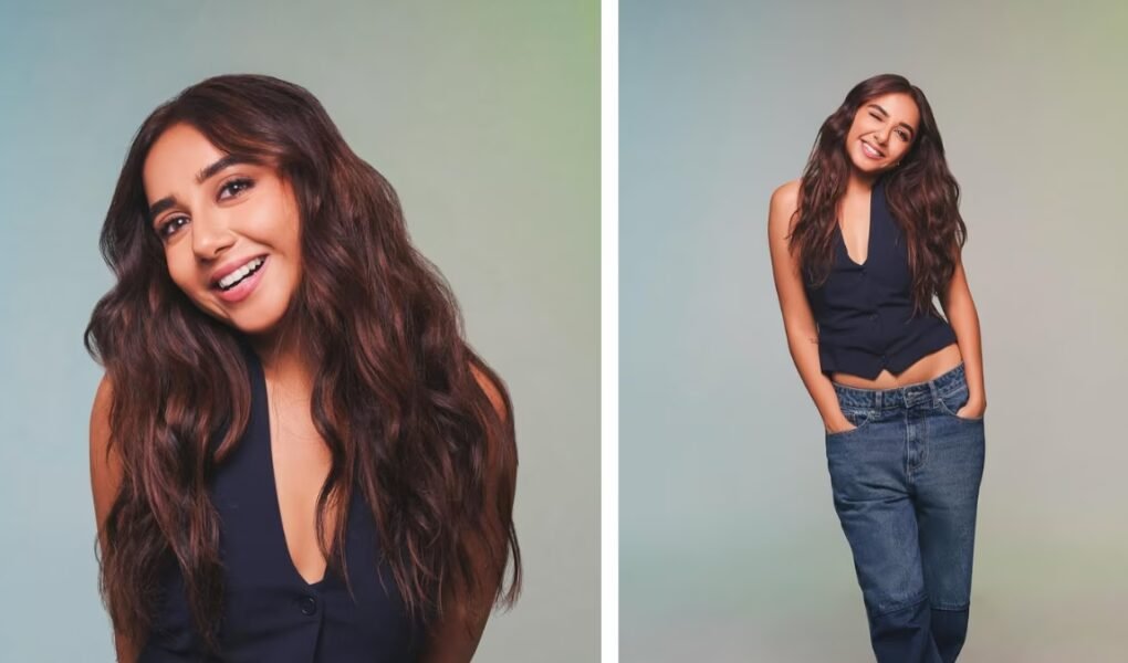 Prajakta Koli with glowing skin after using her homemade face scrub