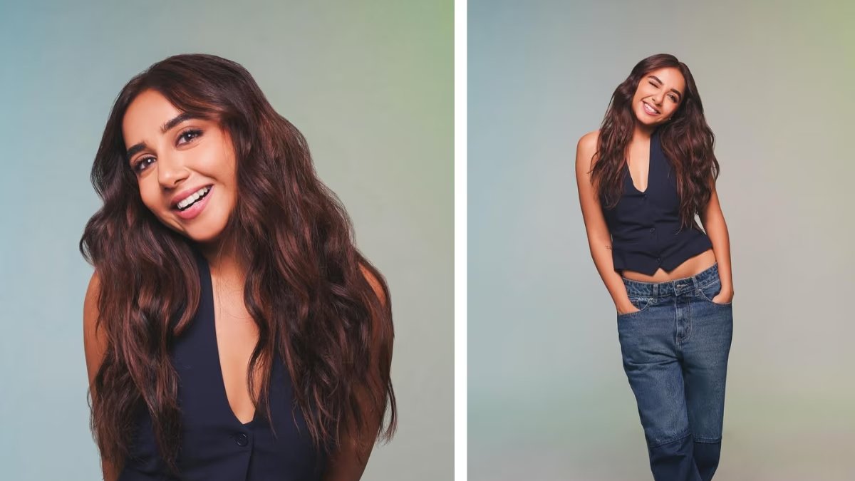 Prajakta Koli with glowing skin after using her homemade face scrub