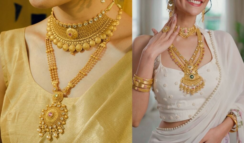 girl wearing gold jewellery