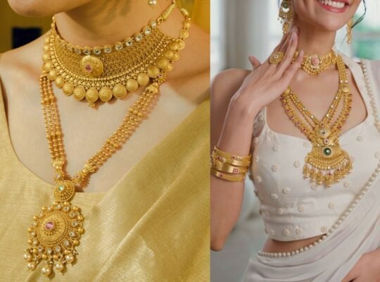 girl wearing gold jewellery