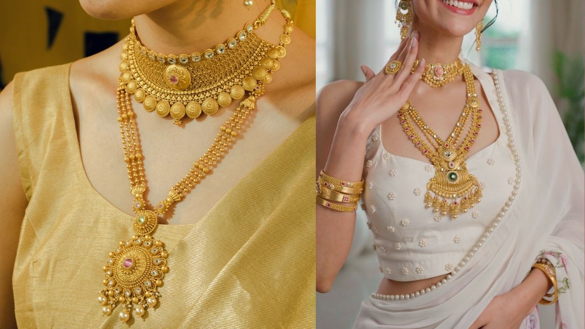 girl wearing gold jewellery