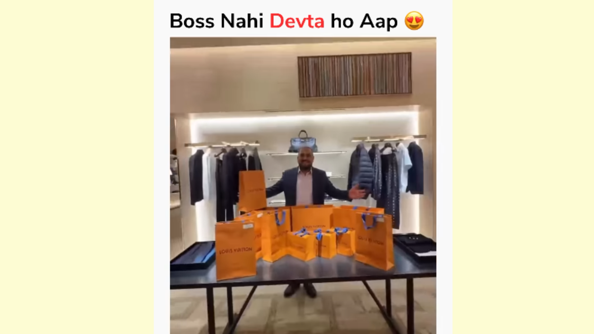 A viral video shows a boss gifting iPhones instead of pizza, leaving employees shocked and the internet calling it trending.