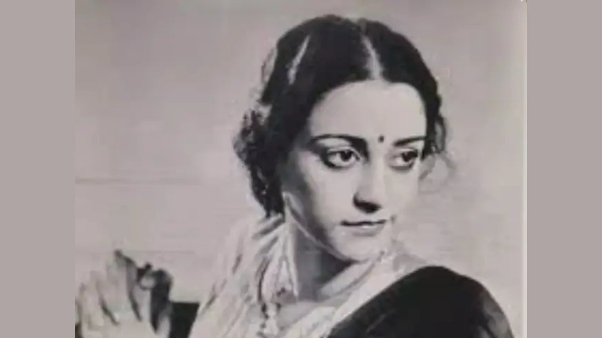 Vintage portrait of Naseem Banu, the graceful actress once called the most beautiful woman in Indian cinema