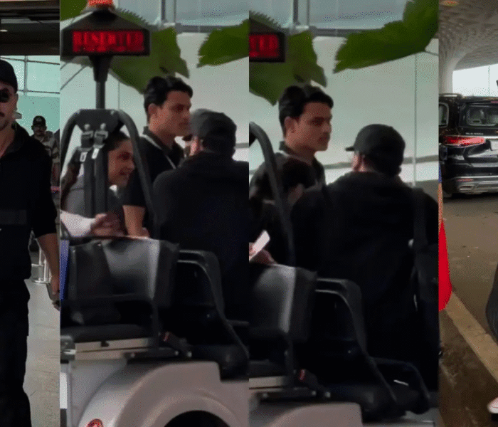 A viral video of Ranbir Kapoor and Deepika Padukone hugging at Mumbai airpor