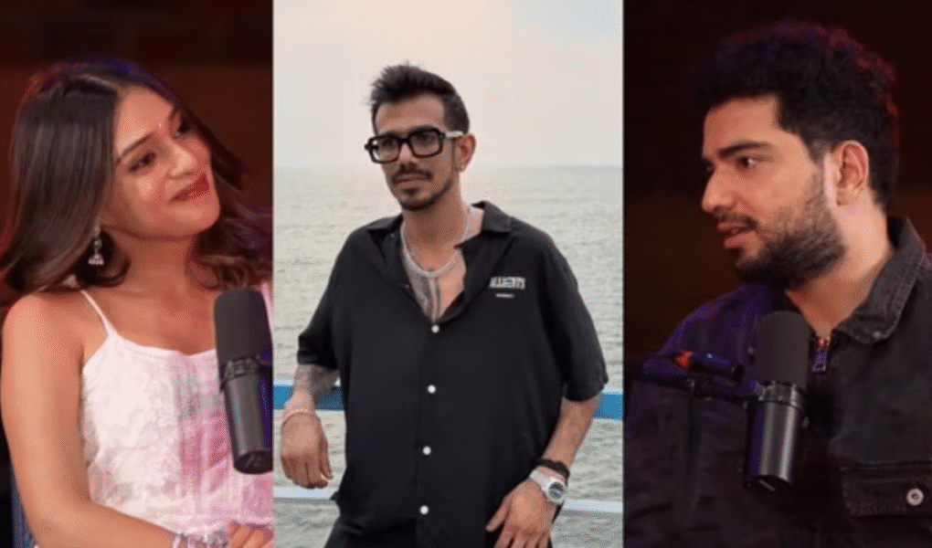 Viral Video's Screen shot. Featuring comedian samay raina. Creator Rj Mahvesh and cricketer Yuvendra Chahal.