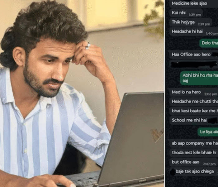 Manager Refuses Sick Leave, WhatsApp Chat Goes Viral