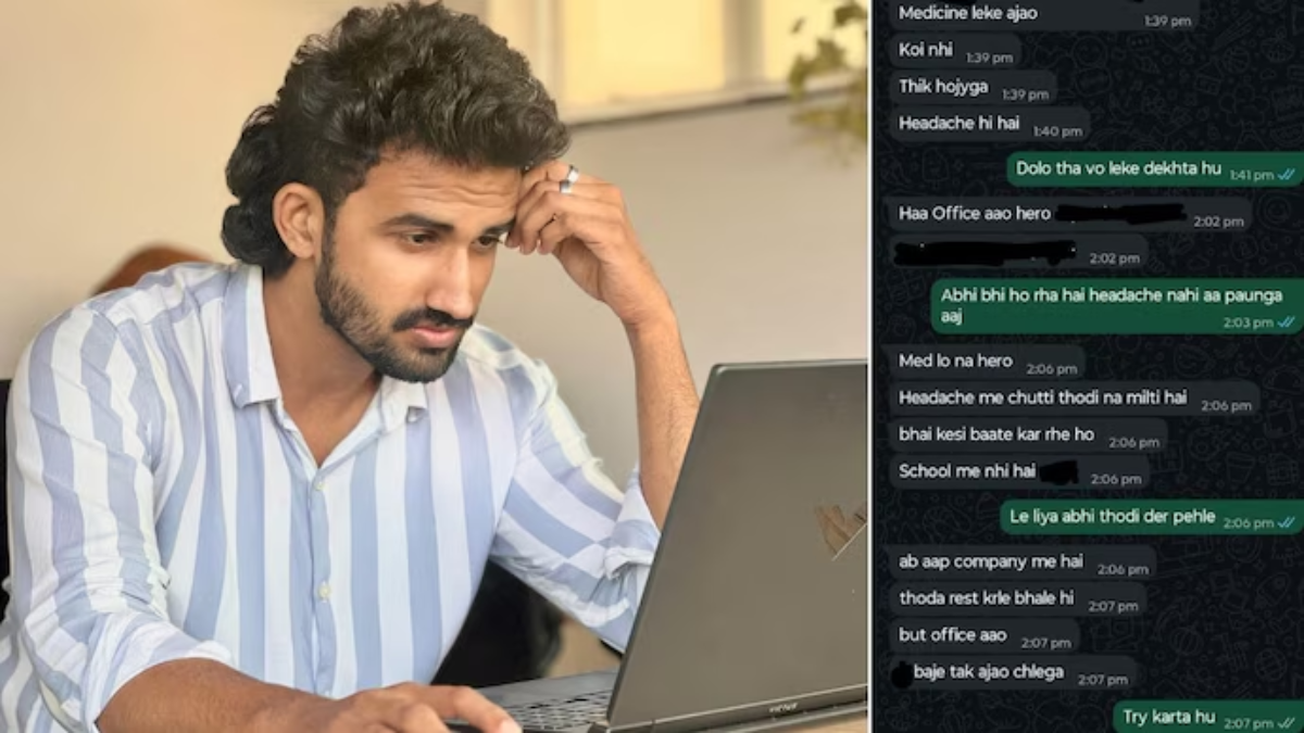 Manager Refuses Sick Leave, WhatsApp Chat Goes Viral