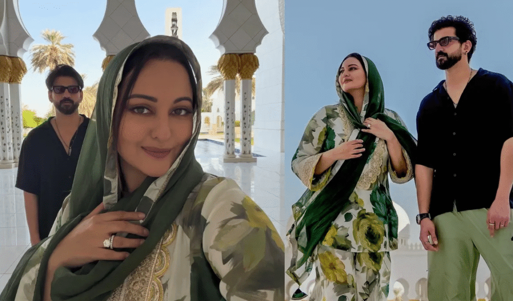 sonakshi sinha visited the Sheikh Zayed Grand Mosque in Abu Dhabi with her husband, actor Zaheer Iqbal - Trending
