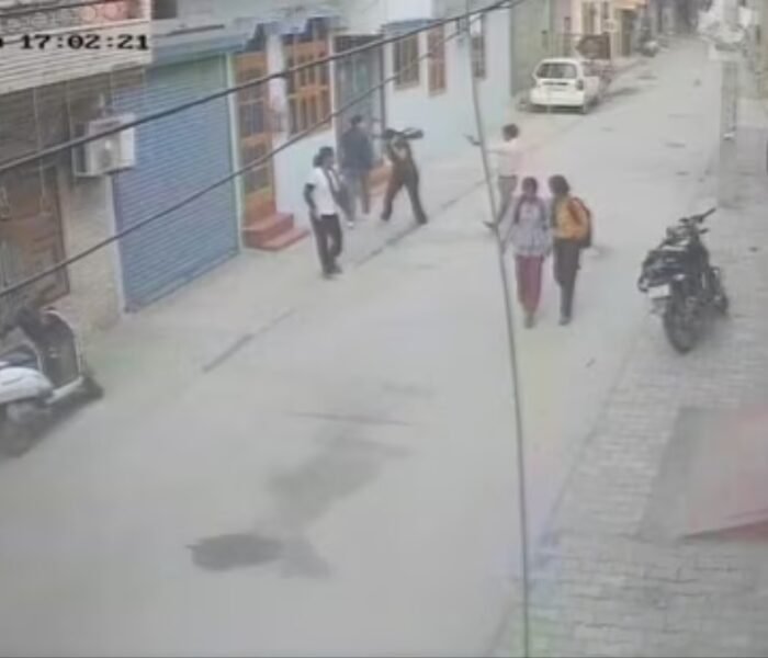 Viral news shows CCTV footage of a boy firing at a girl near her house in Faridabad.
