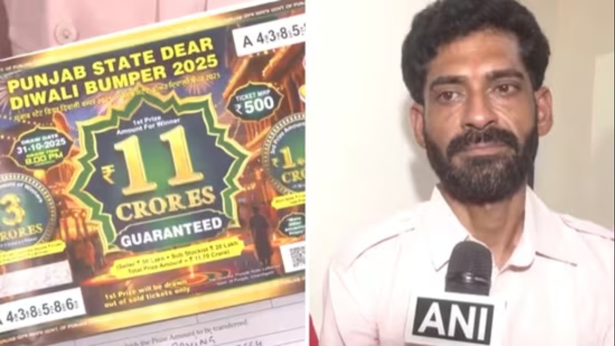 Rajasthan man wins ₹11 crore Punjab Diwali Bumper lottery ticket viral news