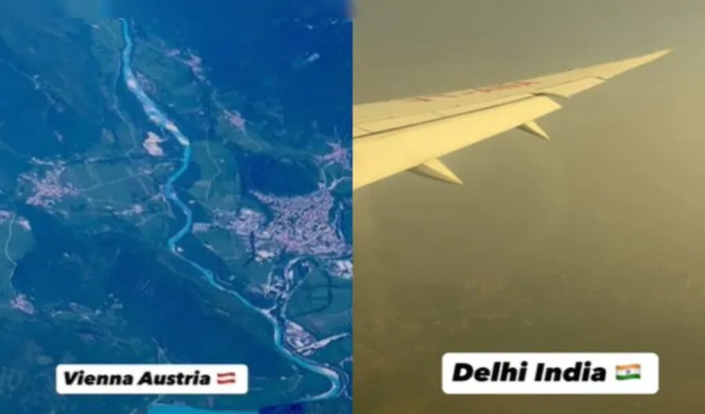 Delhi pollution visible in viral video showing thick smog over the city