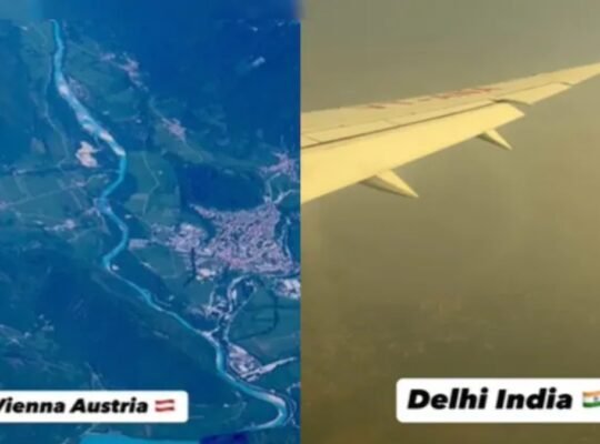 Delhi pollution visible in viral video showing thick smog over the city