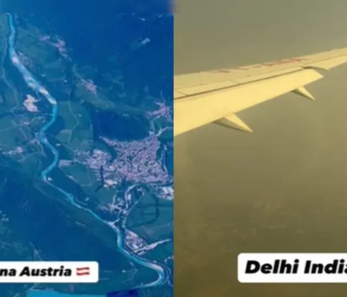 Delhi pollution visible in viral video showing thick smog over the city