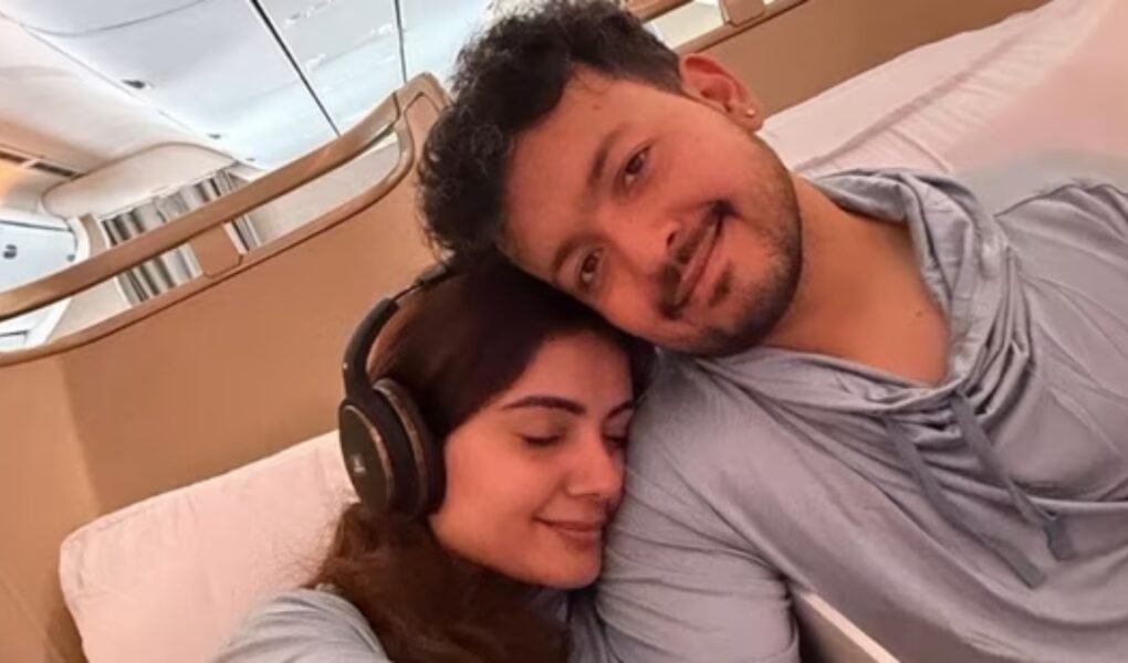 Travel influencer Anunay Sood with girlfriend Shivani Parihar