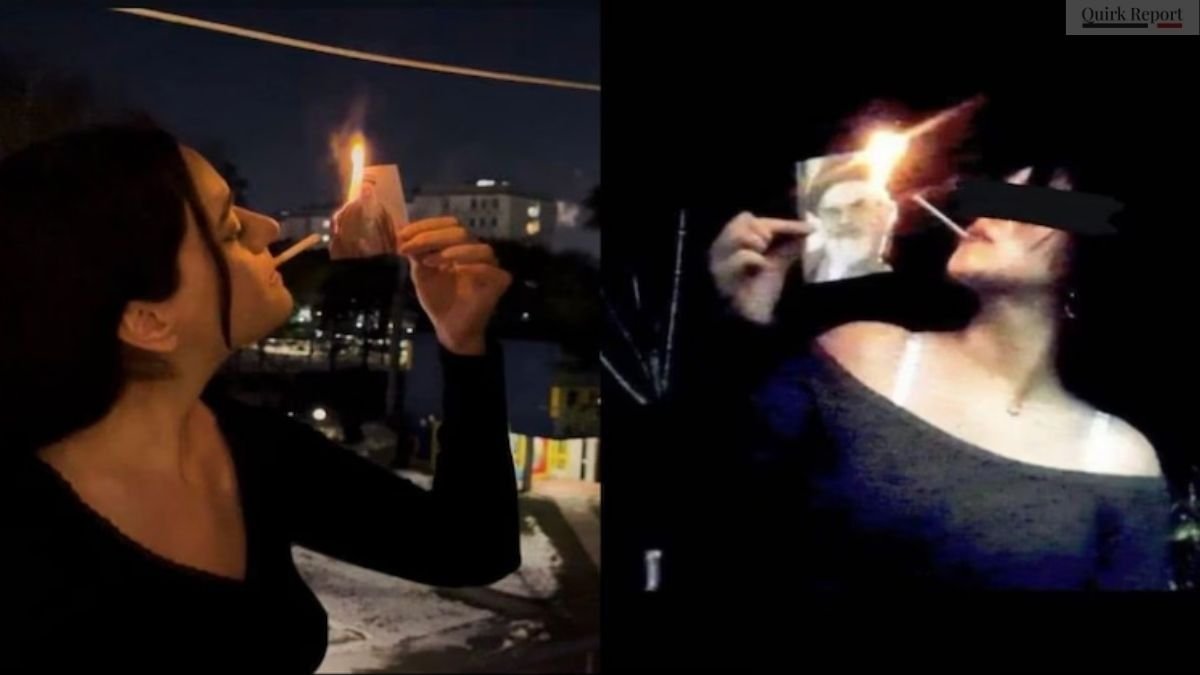 Ayatollah Ali Khamenei Photo Torched In Iran Cigarette Protest