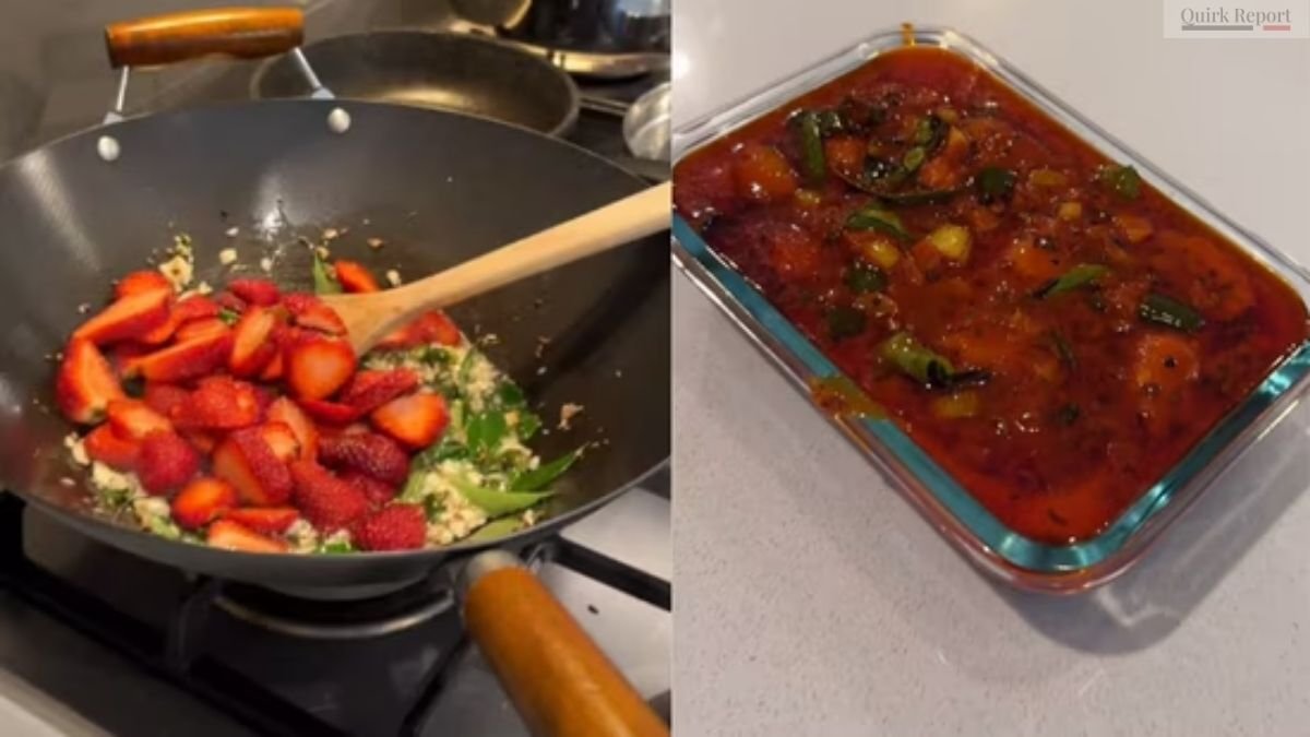 Strawberry pachadi recipe goes viral, divides food lovers